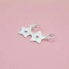 Exquisite S925 Sterling Silver Star Pendant Bead for DIY Jewelry and Handwoven Accessories