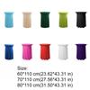 Solid Color Height Stretch Round Tablecloth Long Drape Bar Counter Cover  Auditorium