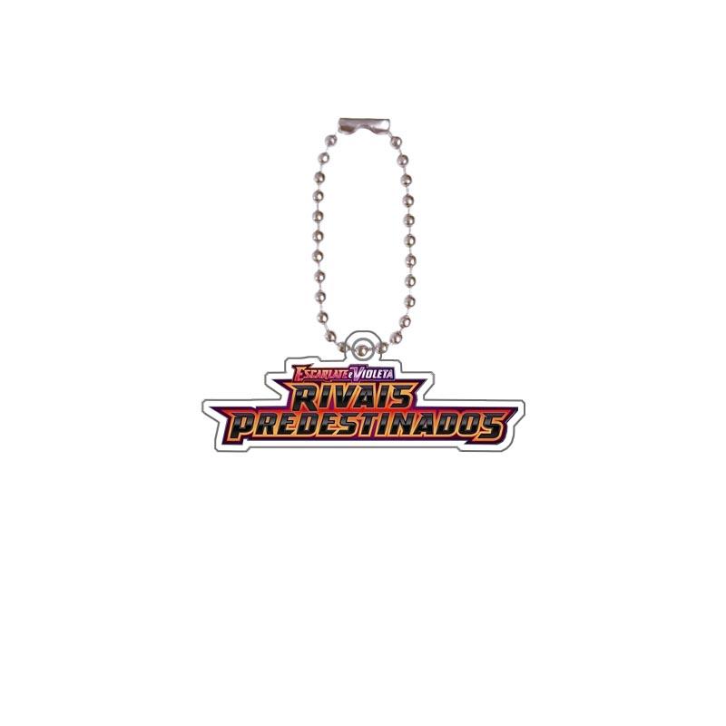 

Pokemon Ptcg French Full Version Series 151 Sv10 Destined Rivals Logo Acrylic Keychain Pendant Diy Homemade Bag Pendant Gift