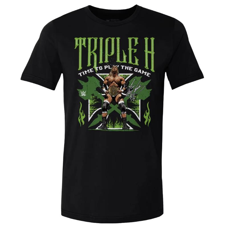 

2025 Summer Hot Sale Men s 2D Printed Wrestler Triple H T-Shirt, Children s Street Sports Top, Street Sports Plus Size Top 4XL