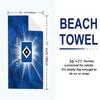 Hamburger Sv Print Beach Towel, Large Soft Quick Dry Towel for Beach Camping Swimming