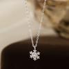 Autumn Winter Snowflake Necklace Sweet Gentle Ins Premium Necklace Accessory Gift Choice