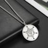 Dawapara Abracadabra Anhänger Abraxas Kabbalistische Magie Okkult Esoterisch Amulett Halskette Übernatürlich Edelstahl Schmuck