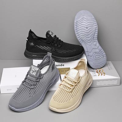 Summer New Breathable True Fly Weaving Light Non-slip Wear-resistant Walking Ultra-light Shoes