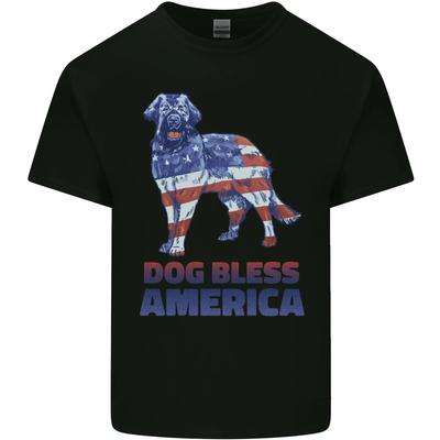 Dog Bless America USA Kids T-Shirt Childrens