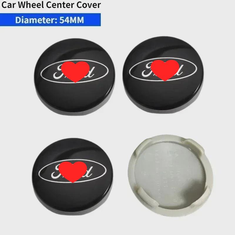 54MM Car Wheel Center Hub Cover Caps Accessories For For-d ST Fusion Escape Explorer Edge Mondeo Focus Ecosport Fiesta Kuga ST S-helby M-ustang Taurus