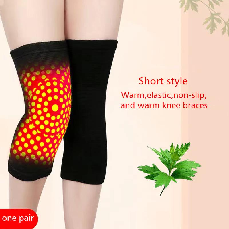 

1 пара наколенников, подходящих для пожилых людей, высокая эластичность, практичные чехлы для ног, удобные длинные/короткие S чёрный