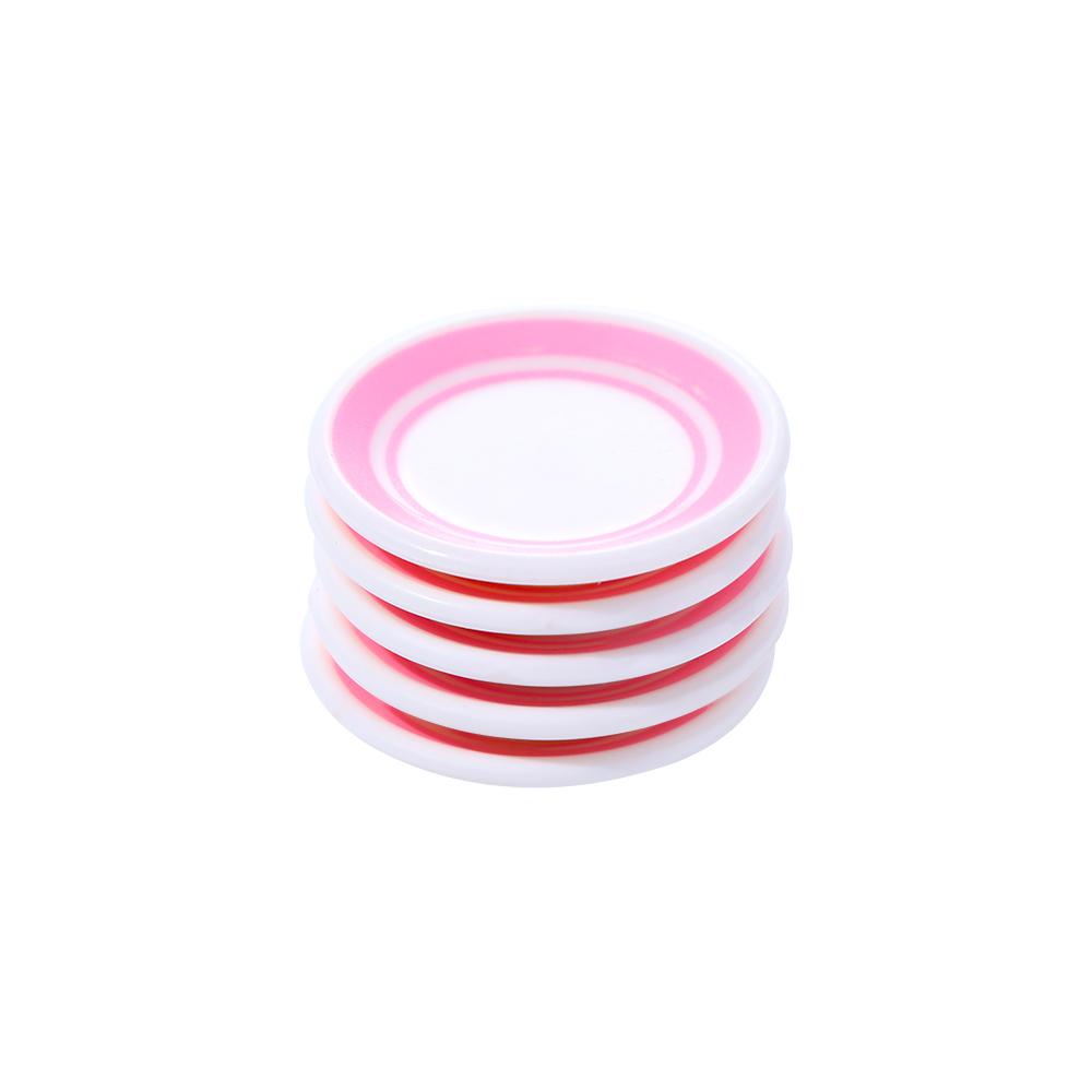 

Accessorie Pretend Play Miniature Accessories Kitchen Food Dishes house Dinner Plates Photograph Props розовый