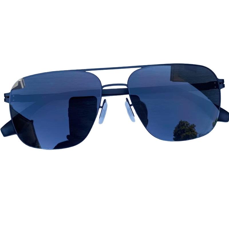 Non-polarized Oversized Thin FULL Frame No Screw Ultralight Men Suneyewear Fashion Polygon Eyeglasses