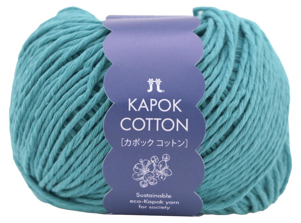 Algodón Kapok Hamanaka Peinado Color 11 Turquesa 30g Set de 3398 yenes Hilo para Tejer a Mano, Peso, Azul, (aprox.. 72m), 5,