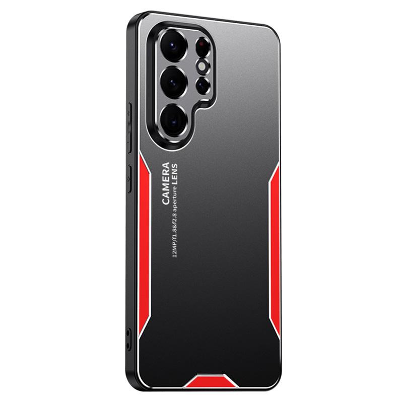 For Samsung Galaxy S22 Ultra 5G Back Case Military Aluminum Alloy Sturdy Protective Cover