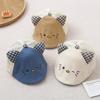 Summer Baby Hat with Cat Ears - Breathable Mesh Beret Baseball Cap for Boys and Girls