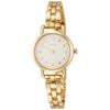 Fieldwork Ladies Analog Wristwatch ST241p-2 Nickel-Free Metal Band Flower Pattern Gold
