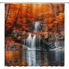 GCTNBJL Waterfall Shower Curtain Fall Forest Tree Jungle Waterfall Autumn Nature Scenery Landscape 70x70(WxH) Inches Bathroom Decor Fabric Curtain
