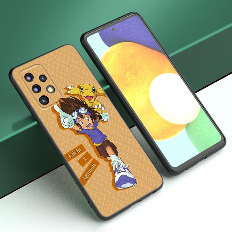 Digital Monster Digimon Case For Samsung A13 A22 A24 A32 A23 A25 A34 A35 A52S A53 A54 A55 A73 5G A12 A14 A15 A31 A33 A50 A51 A72