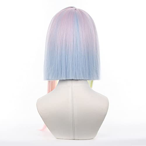 Eileen Cyberpunk Edge Runners Lucy Wig, Cosplay Costume Accessory for School Festivals, Parties, and Events, Includes Net