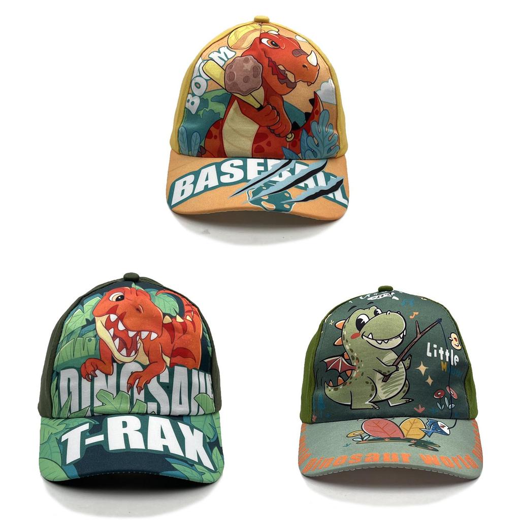 Dinosaur Cartoon Kids Baseball Cap With Sun Protection For Summer Play And Outdoor Activities