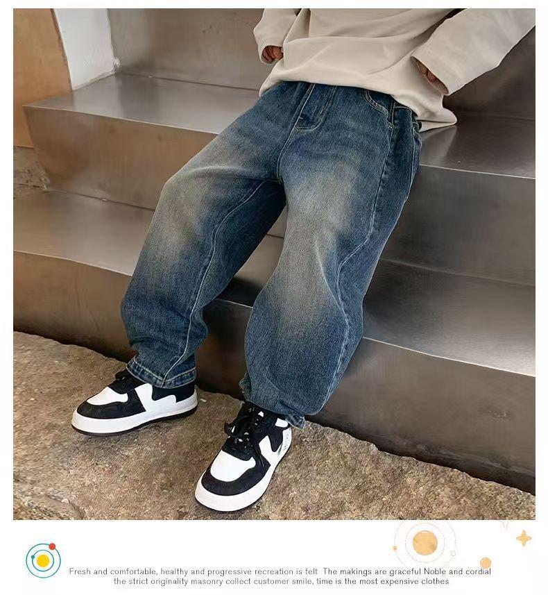 Boys' Casual Jeans - New Spring/Fall Trend - Loose Fit for Mid To Large Kids