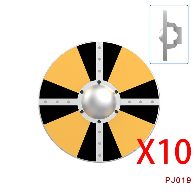 Mittelalterliche Militärburg Ritter Bausteine Reitpferd Wolf Bär Elefant Tier Weste Waffe Fahne Sattel Spielzeug Ziegelstein Geschenk A06