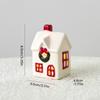 Festival Keramik Hus Ljusstakar Batteridrivna Juldekoration Vinterdisplay Gåva Julstugor Hus