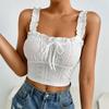 Elegant Lace Halter Top,A New Spring and Summer Pure and Figure-flattering Top
