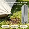 100Pcs Heavy-Duty Fence Tubing Stakes Sod Pins U-Type Garden Staples Galvanized Landscape Spike For Holding Lawns Ground Nail