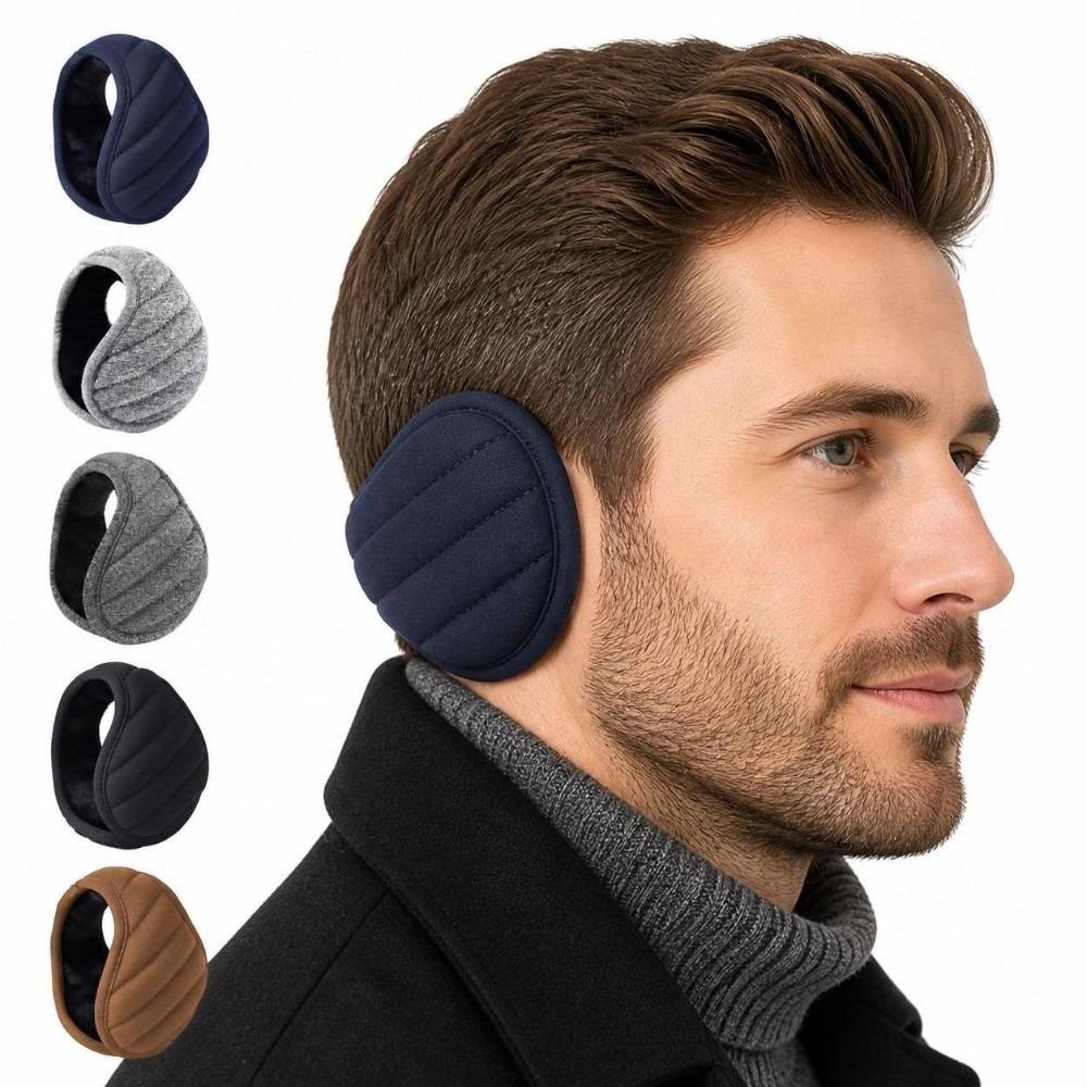 Lightweight Fold Foldable Ear Warmers Thick Plush Lined Thermal Ear Protection For Men Women