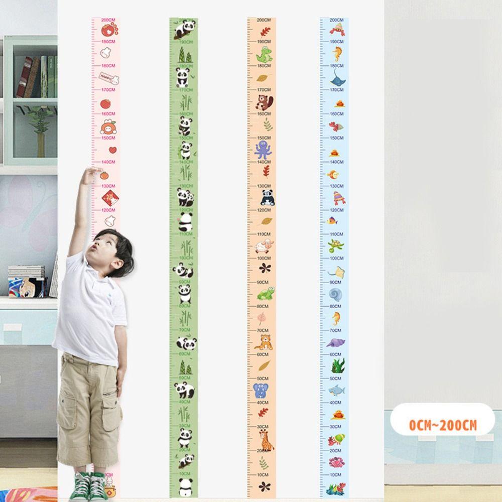 

Водонепроникна дитяча ростова шкала 2 м висота Ростова шкала наклейка Нова вимірювальна стрічка для вимірювання росту для дитини 01