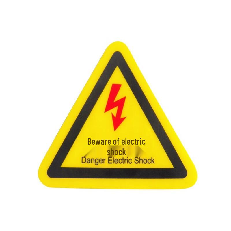 WEZHO Beware of Electric Shock Safety Sign