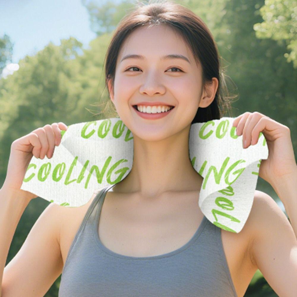 Disposable Cooling Towel Breathable Instant Cold Towel Creative Ice Wipes  Summer