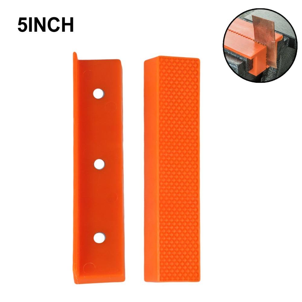 Nylon Vise Protection Strip Soft Jaws Magnetic Design Vise Jaw Rubber 4/5/6 Inch Multi-Grooved Bench Machine Tools Workshop Use