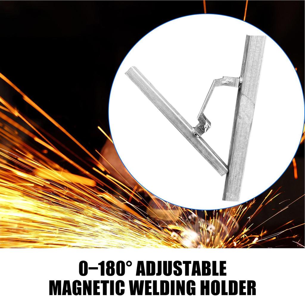 Welding Magnet Welding Holder Magnet Adjustable Angle 0-180 Degree Heavy Duty Soldering Fixture Tool for Fabrication Roofing