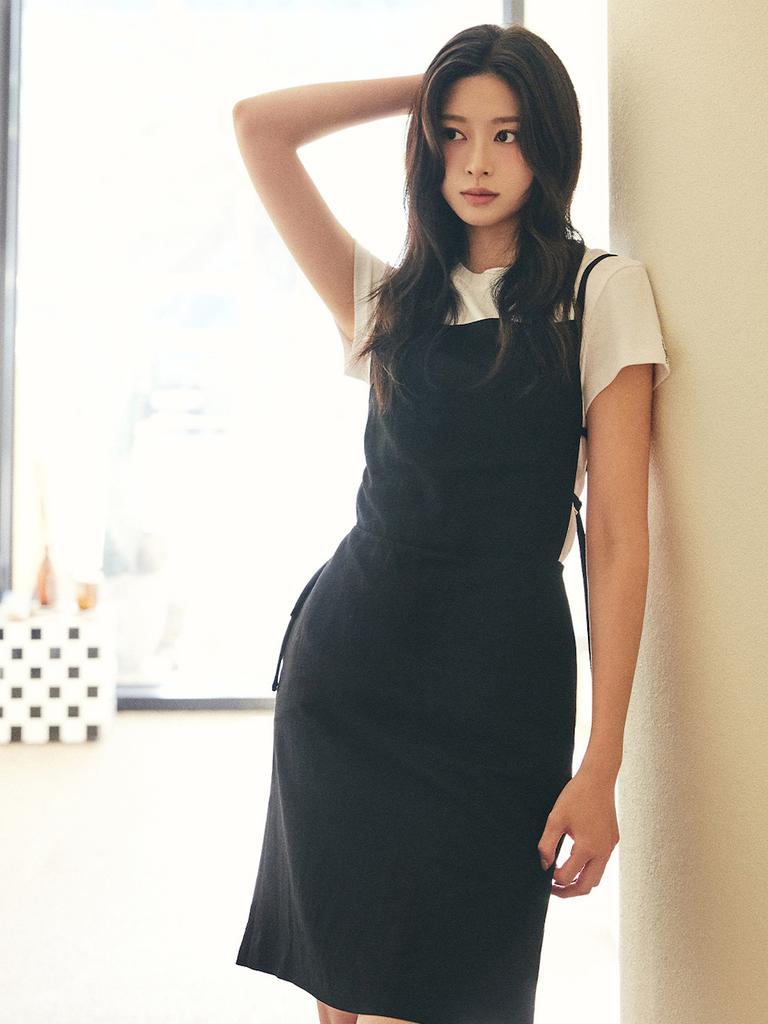 LUVM Sleeveless Side Open Back Dress_Black