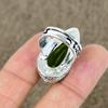 Peridot Genstone Handmade 925 Sterling Silver Jewelry Ring Size 8 KKG-455