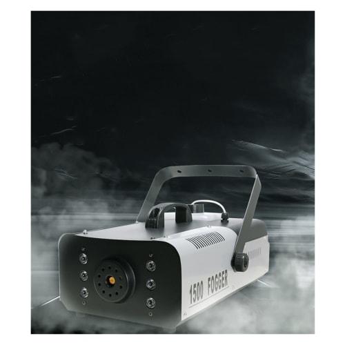 Tragbare Halloween Nebelmaschine, 1200W/1500W LED Nebelmaschine mit konstanter Temperatur für Hochzeiten und Bühneneffekte (Buntes Modell)