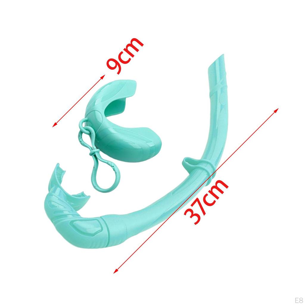 Tuba de Snorkeling J Pliable Flexible Humide pour Adultes Noir