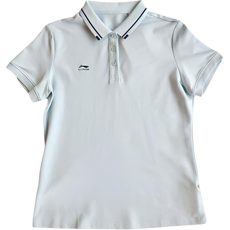 

Li-Ning Casual Sports Simple Pullover Comfortable Versatile Short Sleeve Polo Shirt Women tops APLV060-9 M