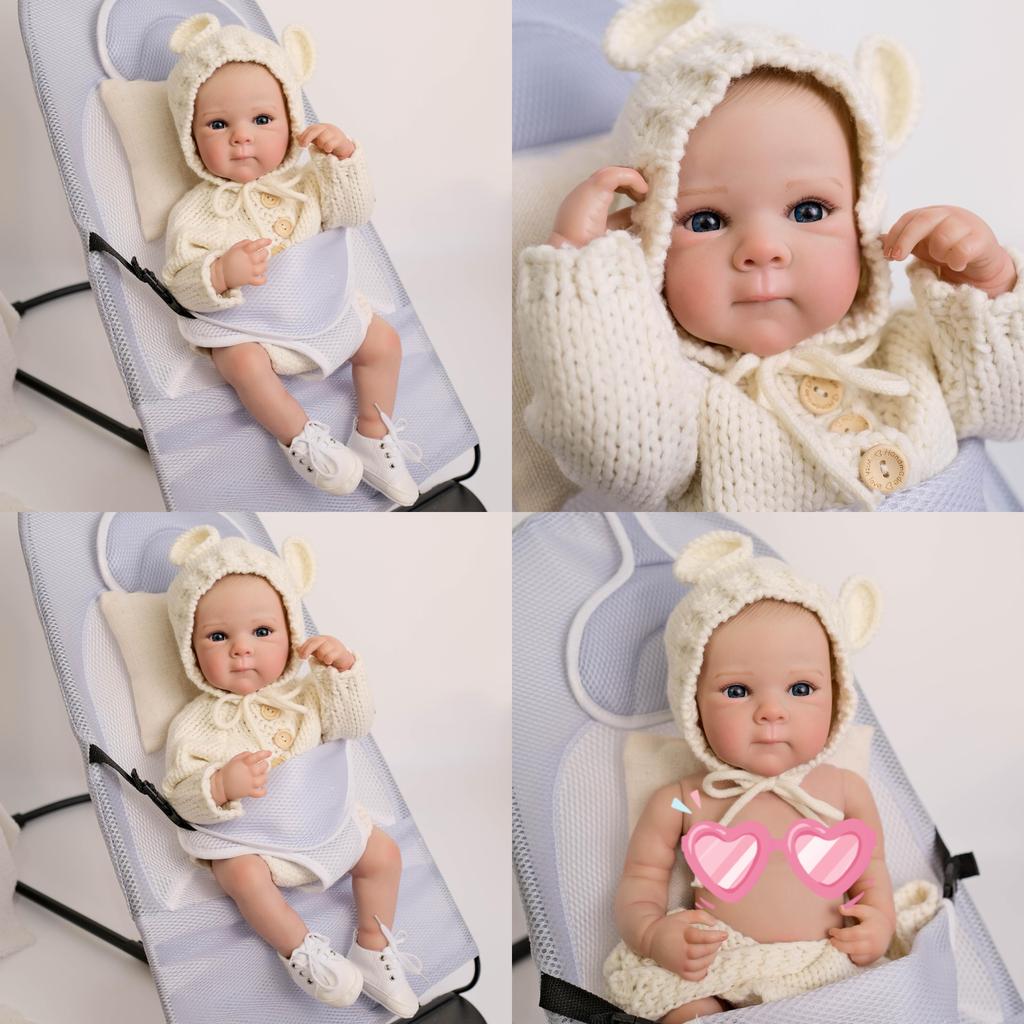 Silicone Baby Reborn Doll 18in Realistic Baby For Collectors And Gift Enthusiasts