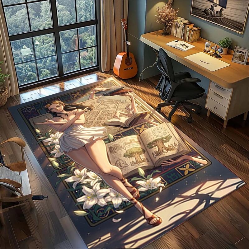 

ONE PIECE Home Decor Carpet Non Slip Washable Large Area Rug Bedroom Gamer Room Mat kwq8 60x90cm