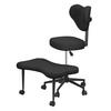 Cross Legged Chair Yoga Chair, Meditation with Back Support, Office Wheels, Kneeling Criss Desk for Home Yoga, Adjustable Height, Lumbar Support