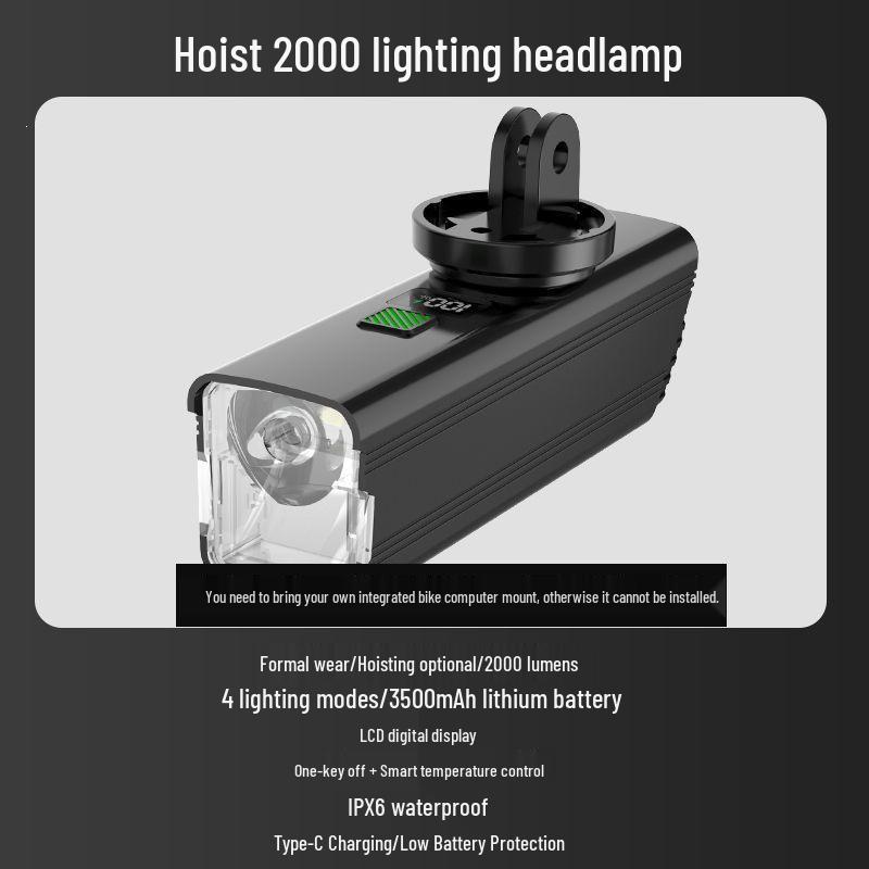 Rechargeable Bicycle Headlight for Night Riding - Strong, Durable, and Ideal for Road and Mountain Bikes