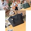 Pu Leather Handbag Set With Tassels And Adjustable Shoulder Straps For Women