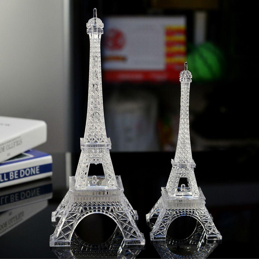 Paris fashion style Colorful lights Safety Night light Eiffel Tower Desktop decoration Tower light