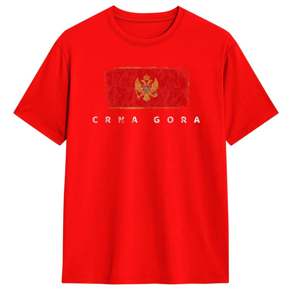 Unisex Unisexs TShirt Montenegro Flag T Shirts Harajuku Summer Tees Y2k Fun Cotton Tops Birthday Gift