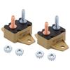 Auto Reset Breakers Overcurrent Protector 5A 12/24V Applications Plastic Winged Mounting Base With #10-32 Bolt Mounting