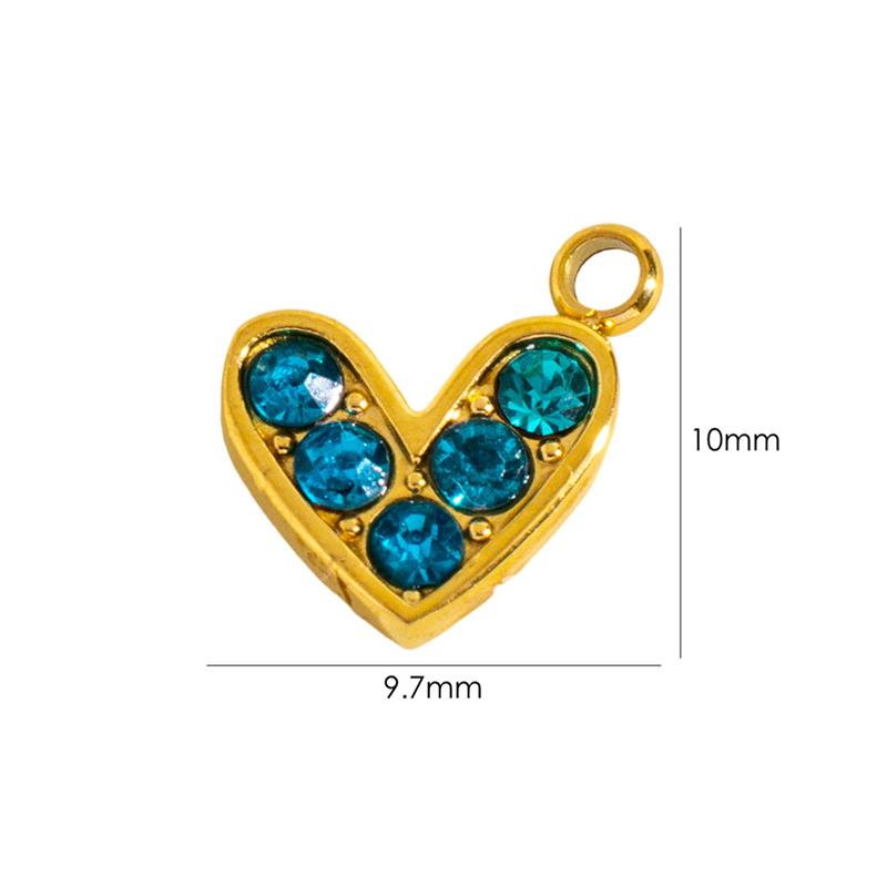 

Изысканные синие шармы для изготовления украшений своими руками, женские серьги, ожерелье, браслет, подвески из нержавеющей стали, аксессуары