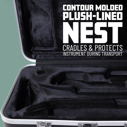 GATOR Andante Series Hard Case for Alto Saxophone, ABS Exterior, GC-ALTOSAX-23