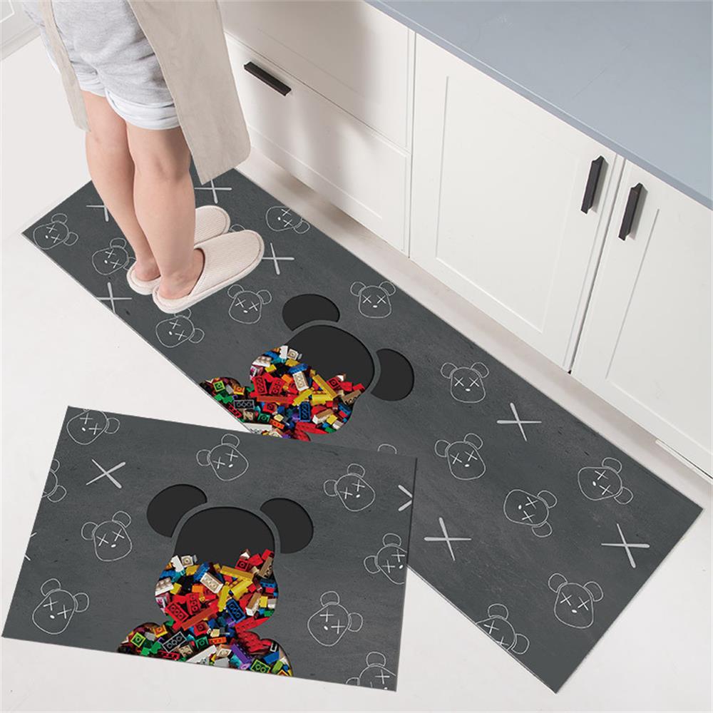 Küchenbodenmatte Fußmatte Badezimmer Wohnzimmer Eingang Bodenmatte Heimdekor Teppich Rutschfest Maschinenwaschbar Bereichsteppiche
