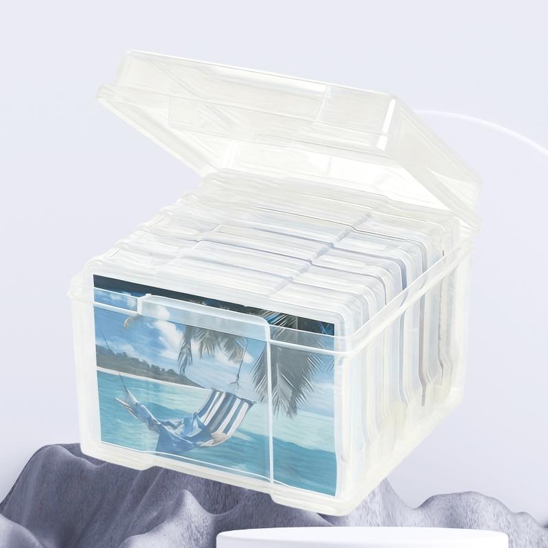 Multi-Piece Large Album Storage Box Set|Stackable Multicolor Organizer Boxes for Home Organization,Photo Storage,Sticker Keeping