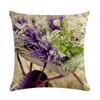 45X45Cm Decorative Throw Pillows Case Purple Lavender Flower Pillowcase Decorations Home Navidad Decor Flower Floral Decor